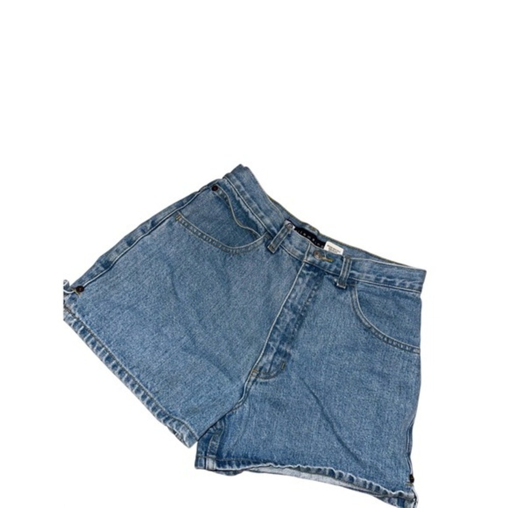 ellemeno Women's Blue Denim Shorts Size 9 High Rise Cutoff
